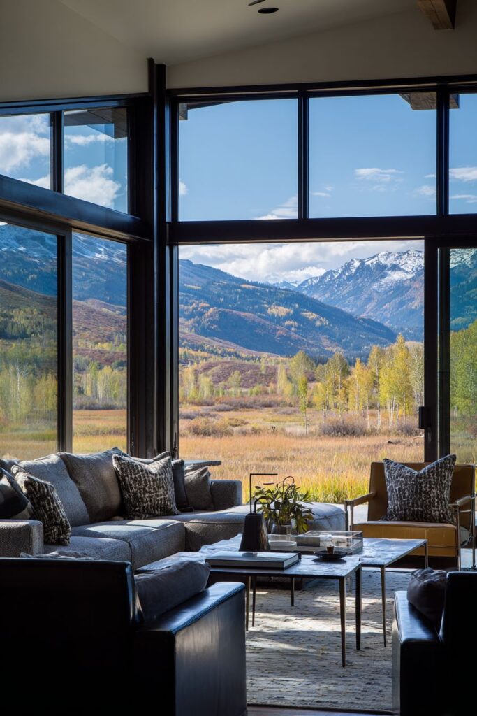 View-Focused Minimalism with Outdoor Connection