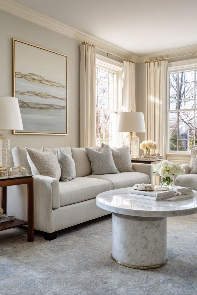 Symmetrical Conversation Seating