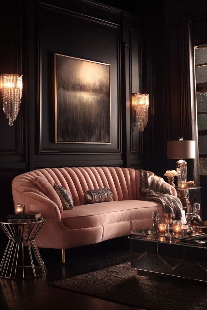 Art Deco Blush Pink Glamour