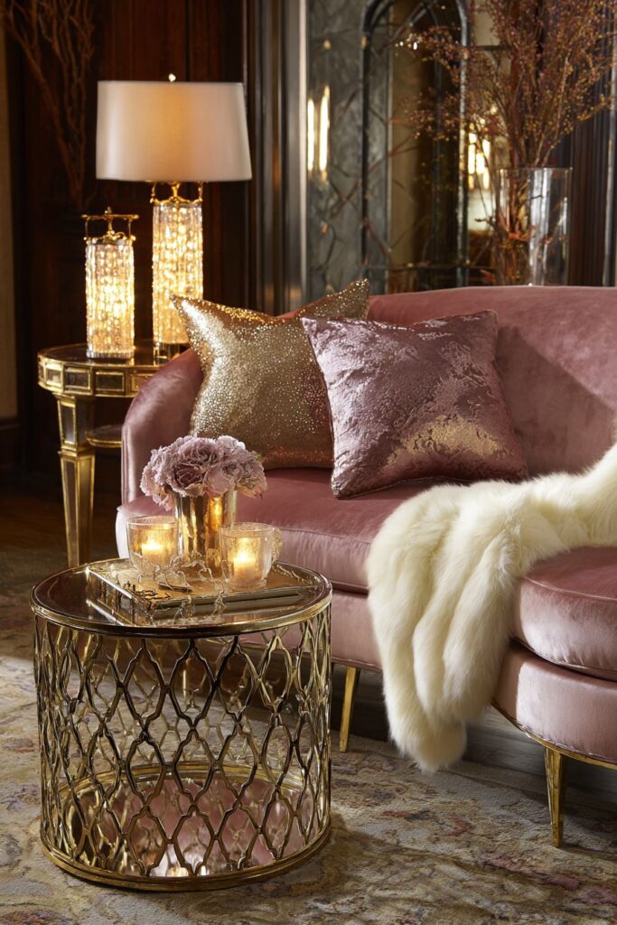 Art Deco Blush Pink Glamour