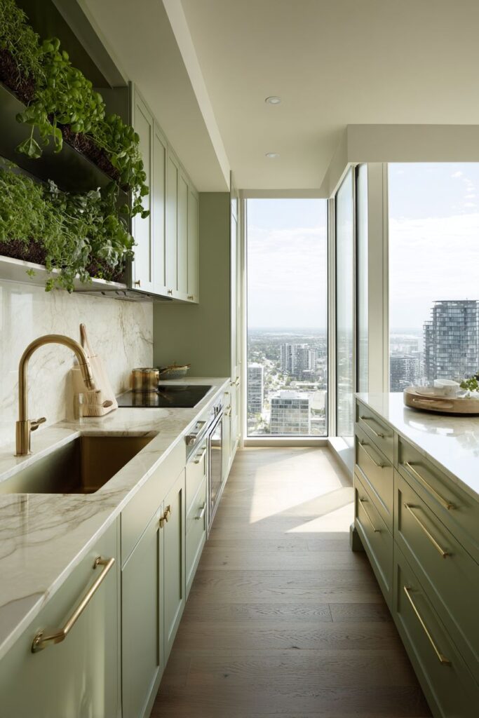 Living Wall Herb Garden with Automated Systems