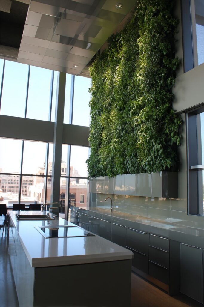 Living Wall Herb Garden with Automated Systems