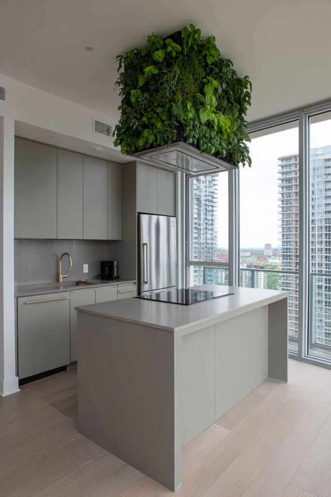 Living Wall Herb Garden with Automated Systems