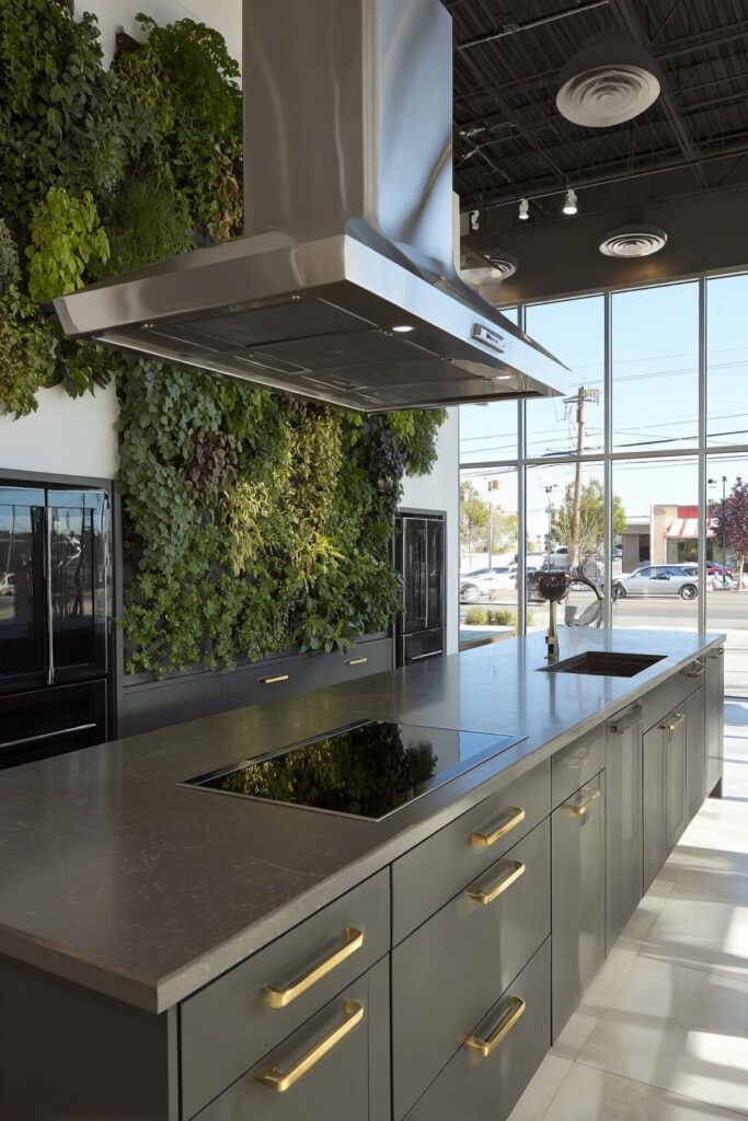 Living Wall Herb Garden with Automated Systems