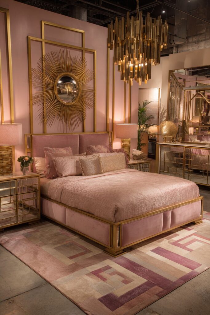 Art Deco Pink Opulence