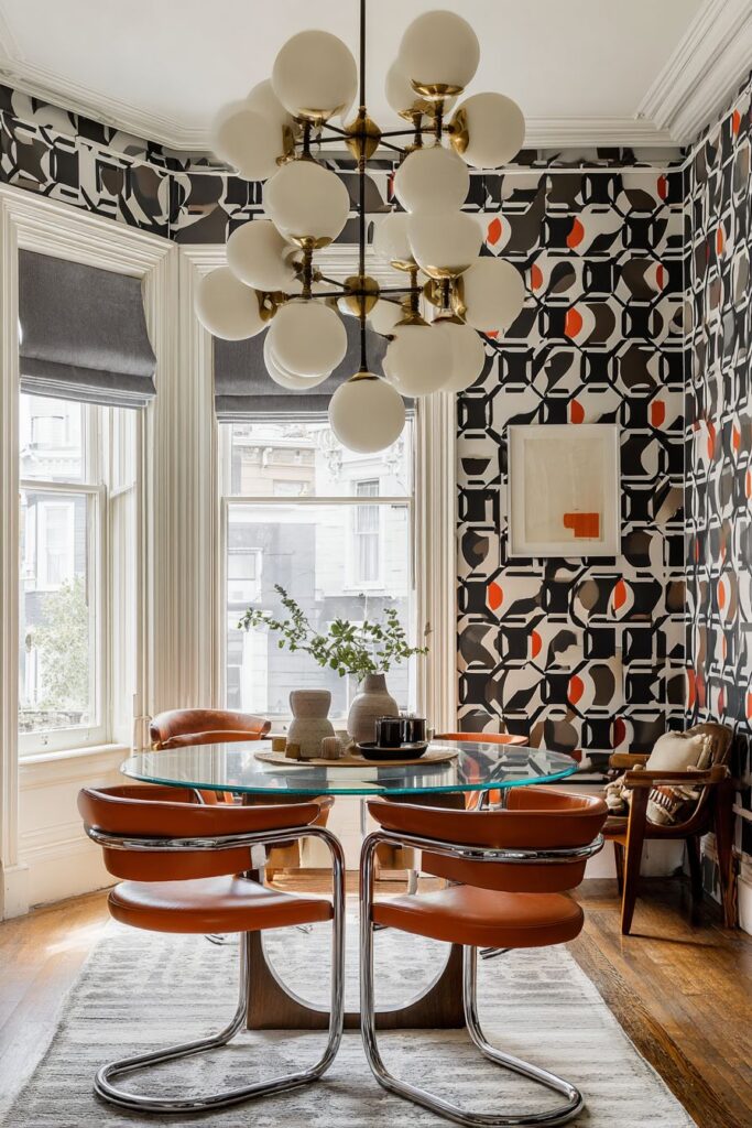 Atomic Age Chrome with Cognac Leather Luxury