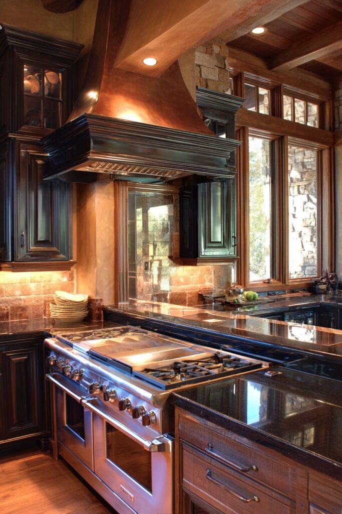 Transitional Stainless Steel Kitchen Integration