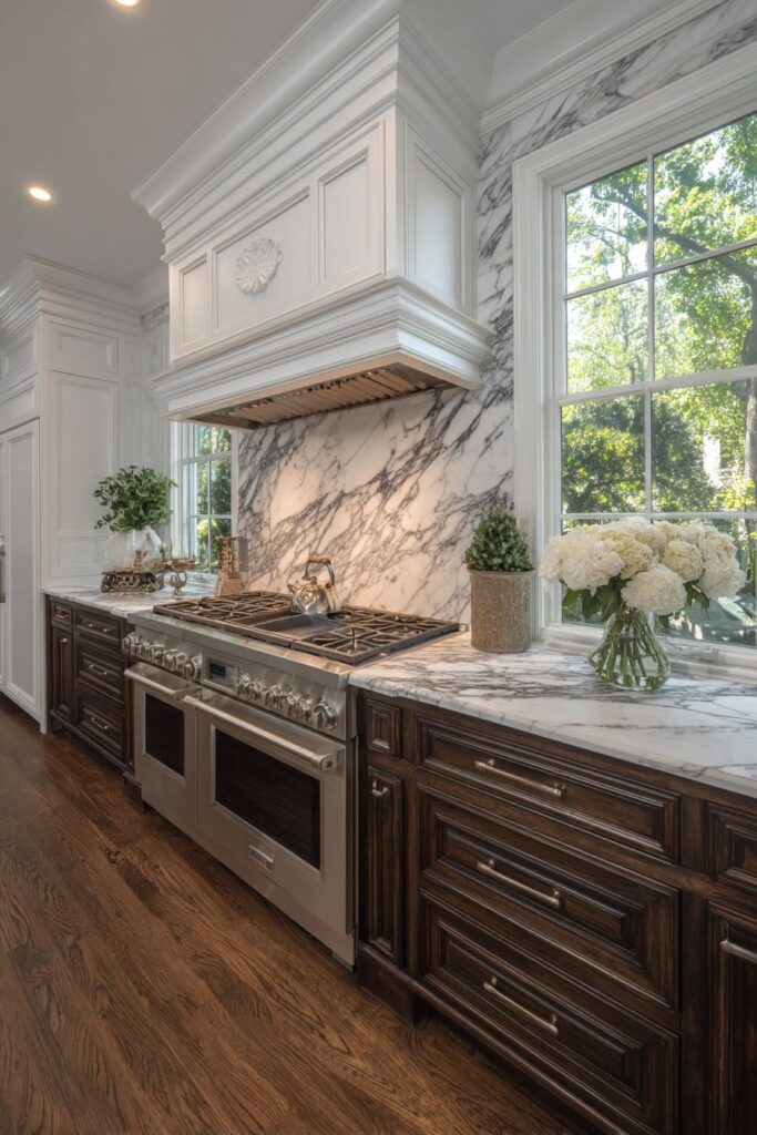 Transitional Stainless Steel Kitchen Integration