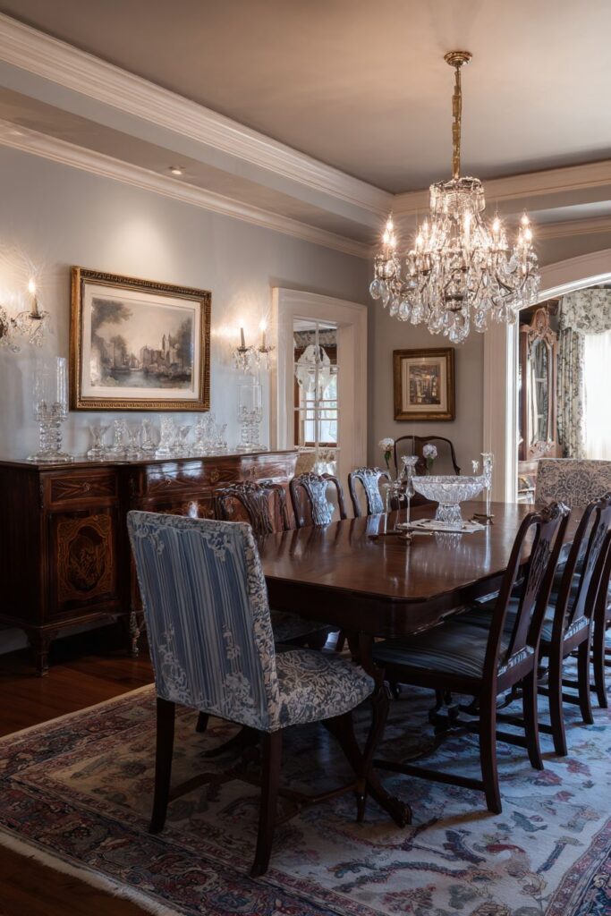 Double Pedestal Walnut Formal Sophistication