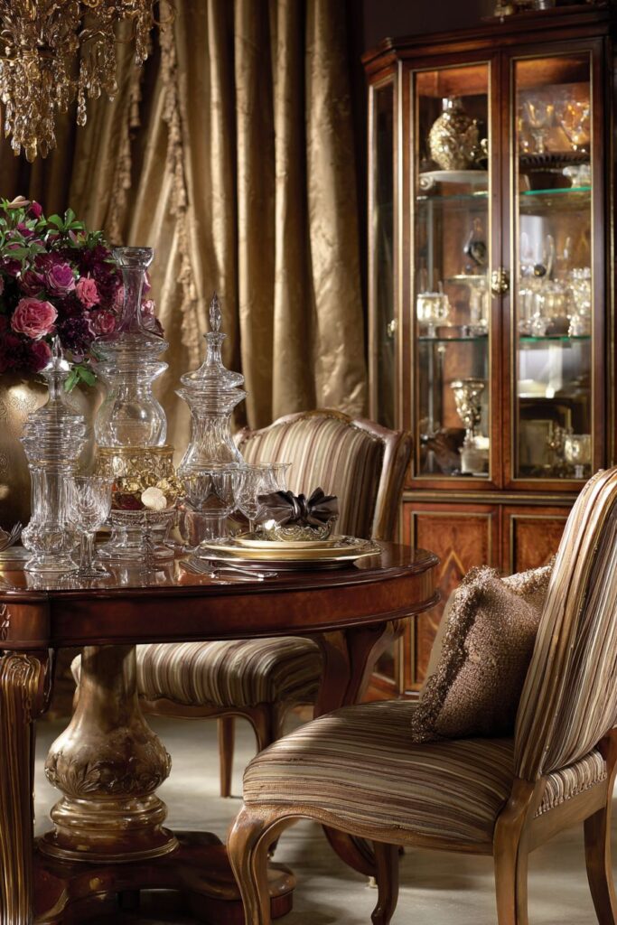 Double Pedestal Walnut Formal Sophistication