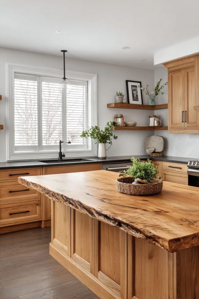 Oak Window Shutters Design Integration