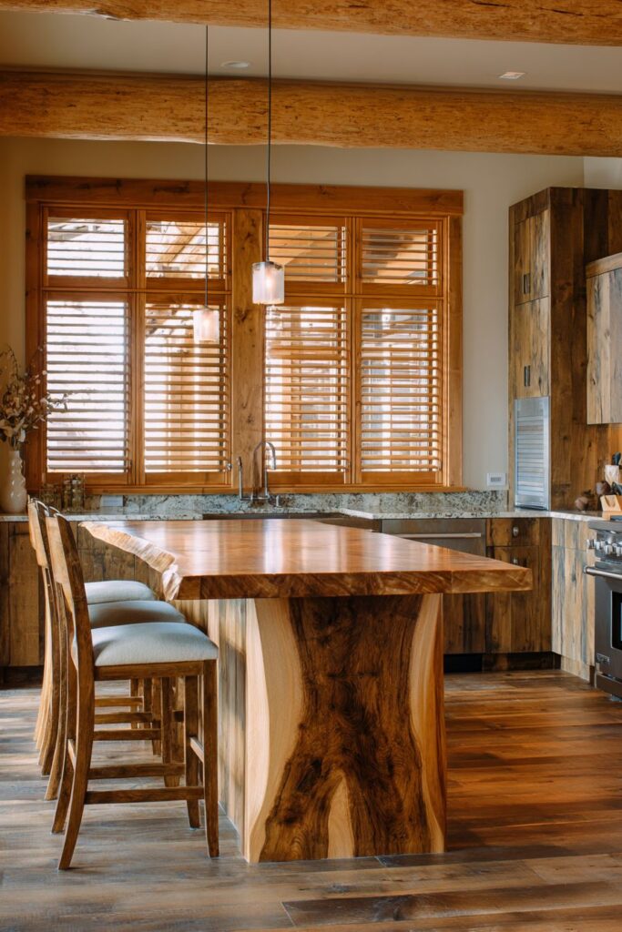 Oak Window Shutters Design Integration