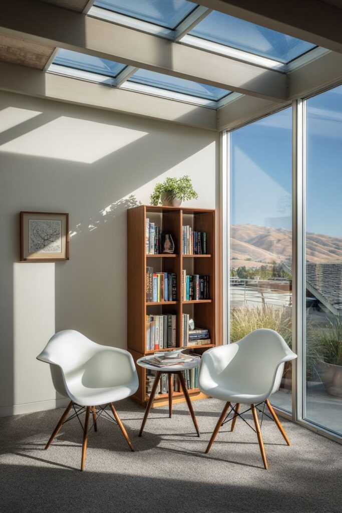 Compact Sitting Area With Innovative Materials