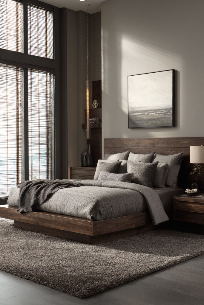 Modern Walnut Platform Elegance