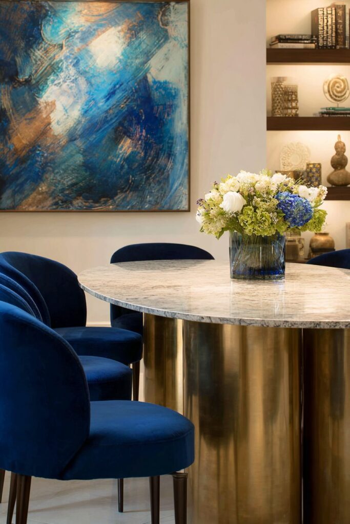 Marble and Brass Elegance