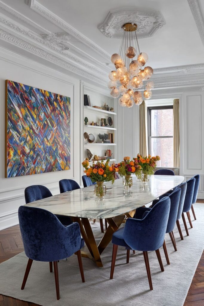 Marble and Brass Elegance