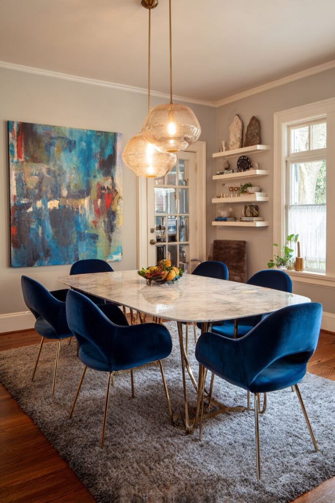 Marble and Brass Elegance