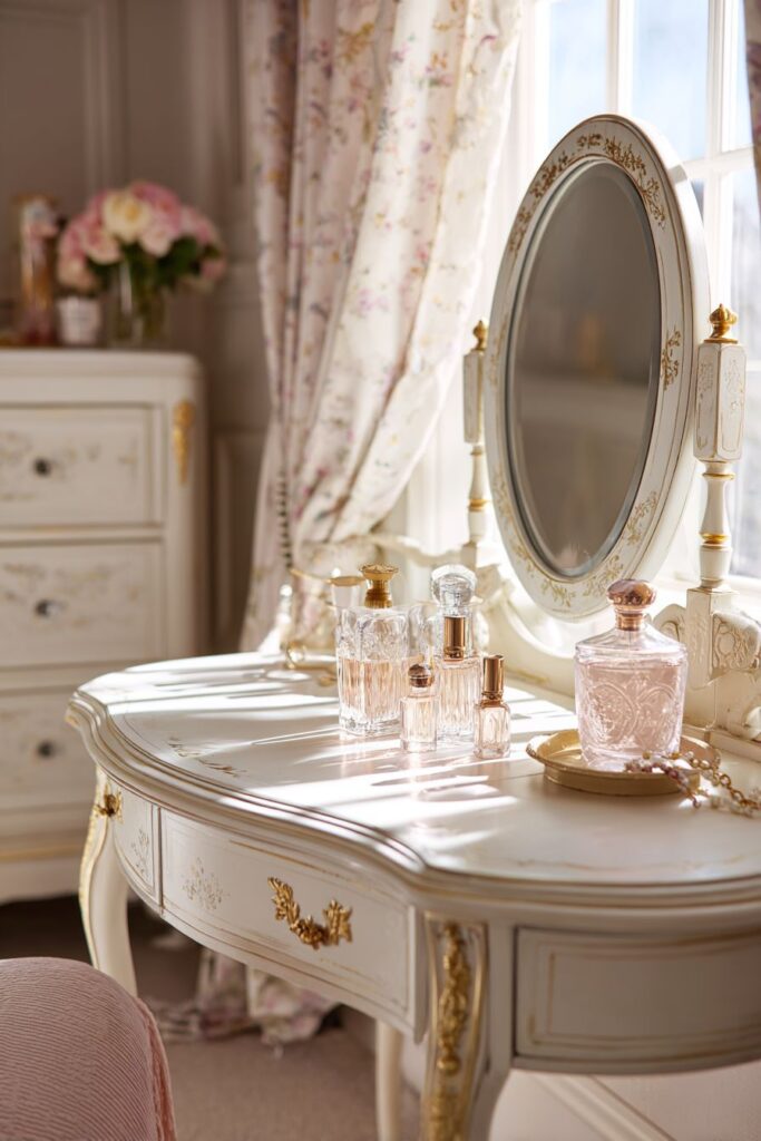 French-Inspired Vanity Elegance with Morning Light
