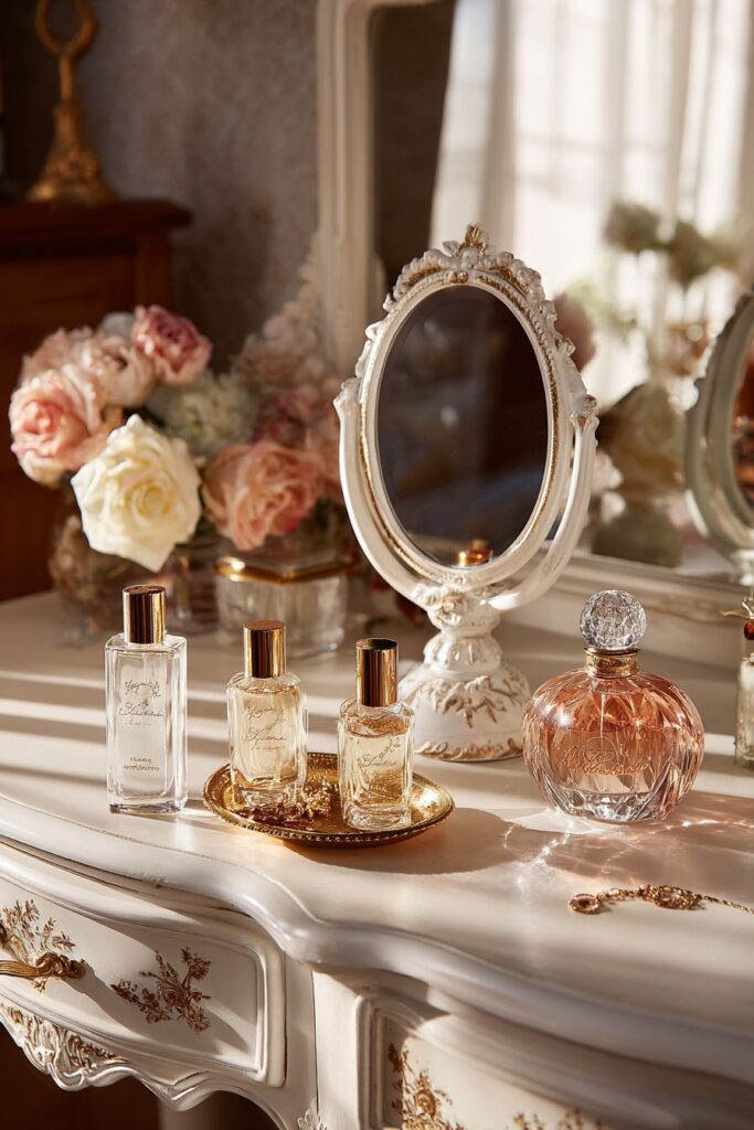 French-Inspired Vanity Elegance with Morning Light
