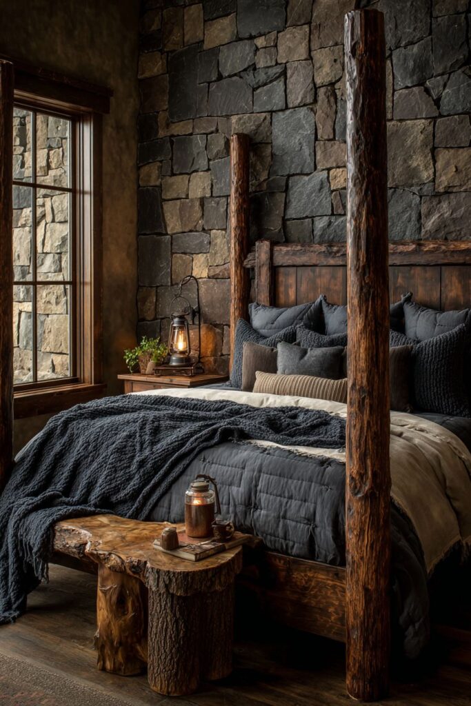 Rough-Hewn Timber Four-Poster Haven