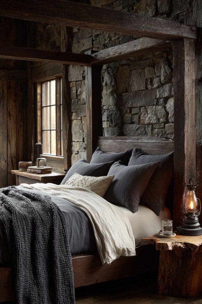 Rough-Hewn Timber Four-Poster Haven