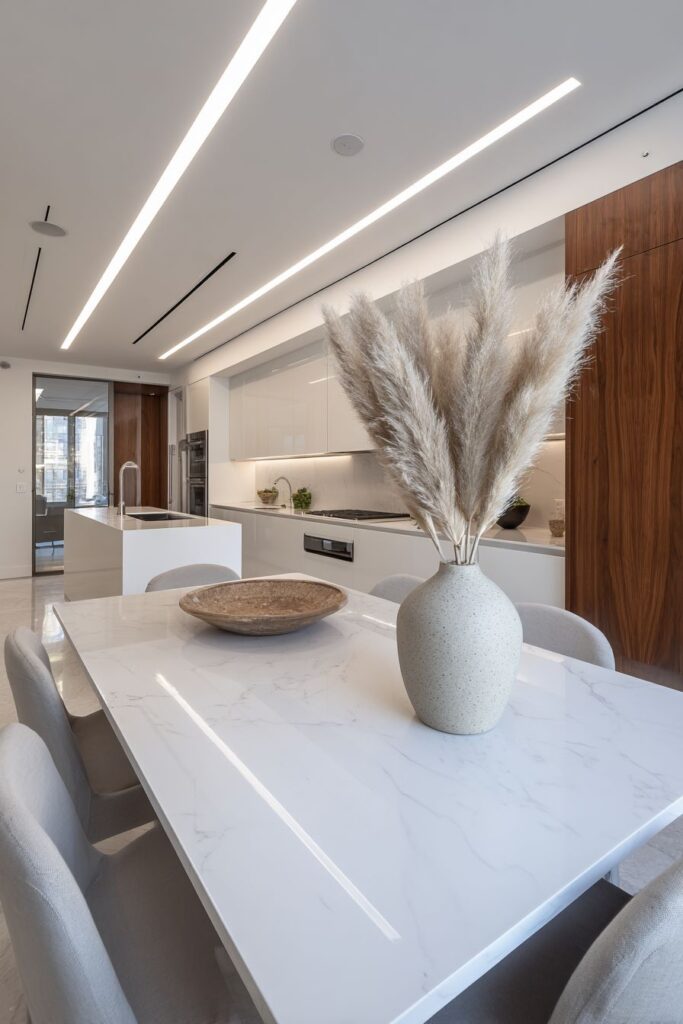 Modern Minimalist Dinner Table