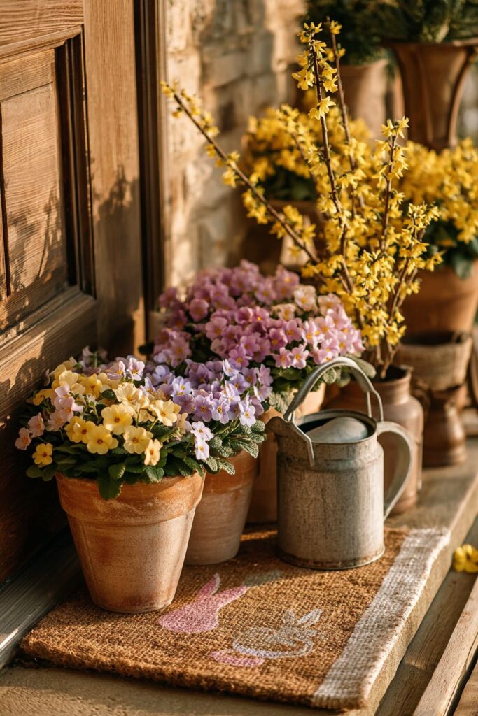 Layered Doormat Design with Natural Materials
