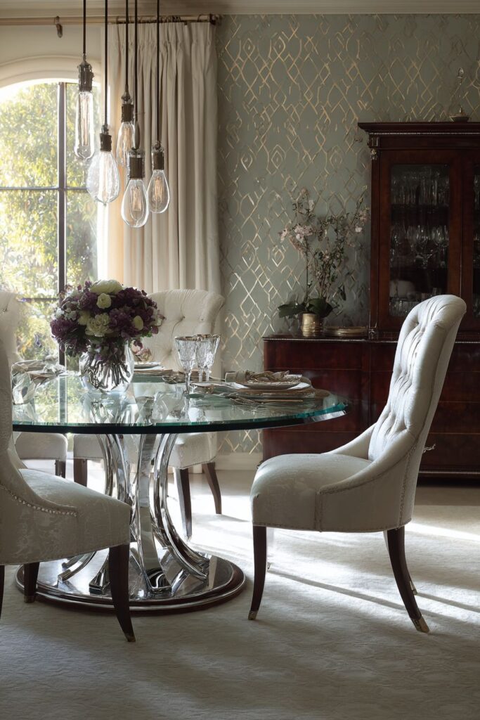 Glass and Chrome Contemporary Refinement