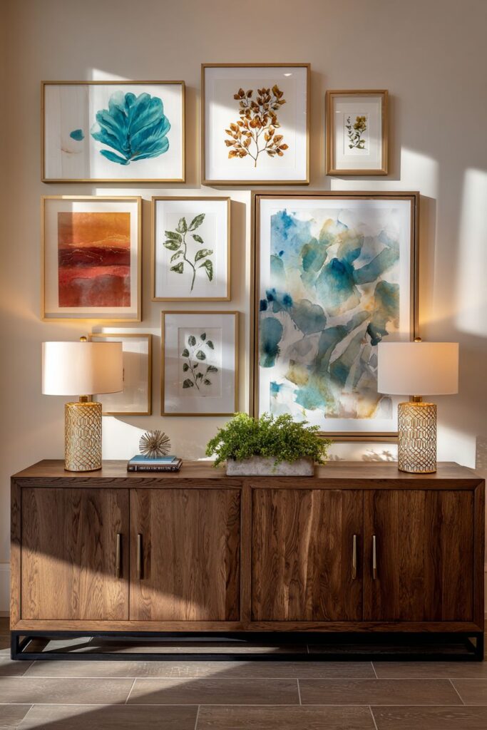 Eclectic Mix of Vintage and Modern Art