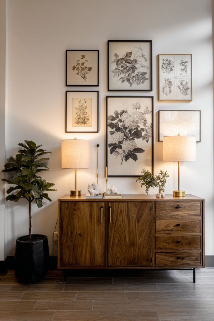 Eclectic Mix of Vintage and Modern Art