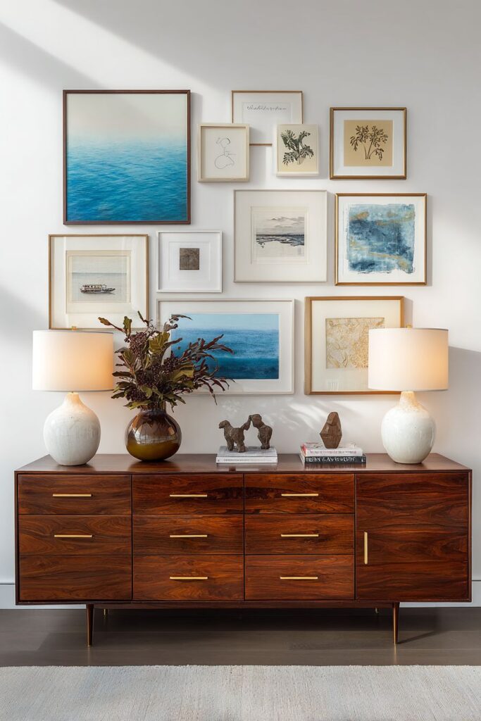 Eclectic Mix of Vintage and Modern Art