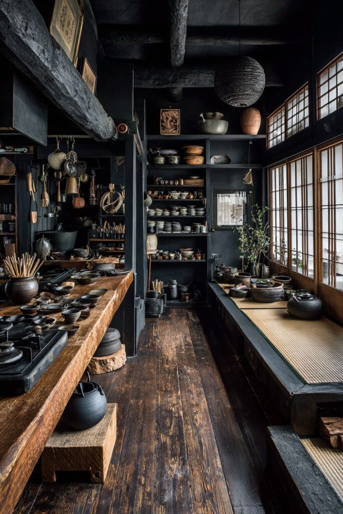 Traditional Elements with Tatami-Style Flooring