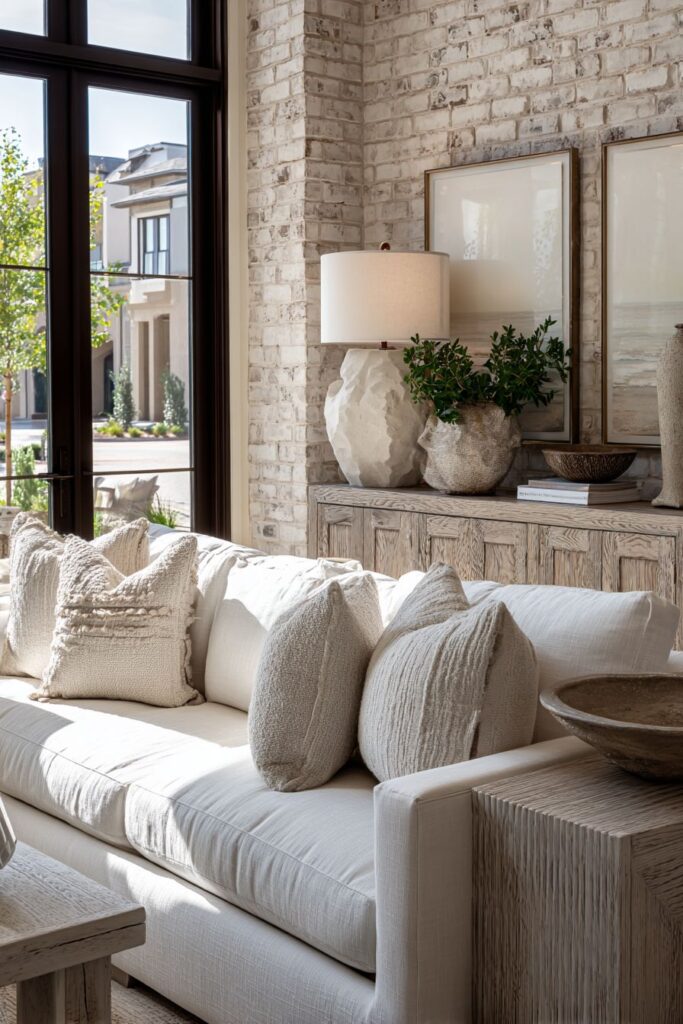 Brick Accent Wall Sophistication