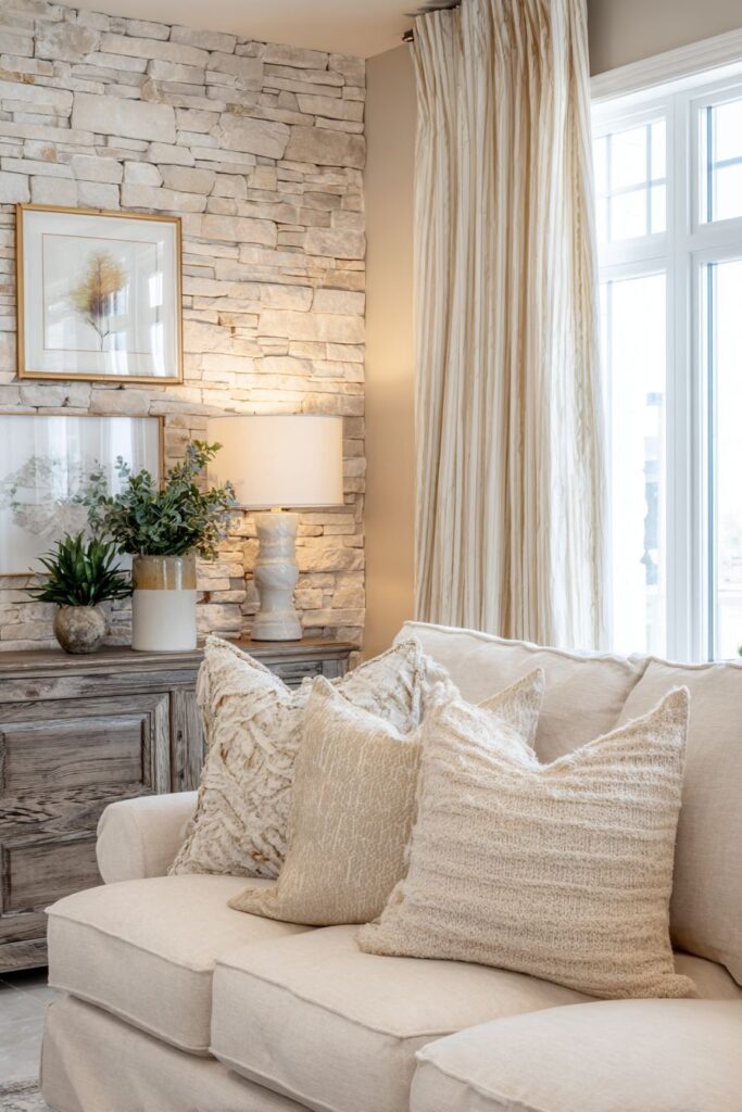 Brick Accent Wall Sophistication