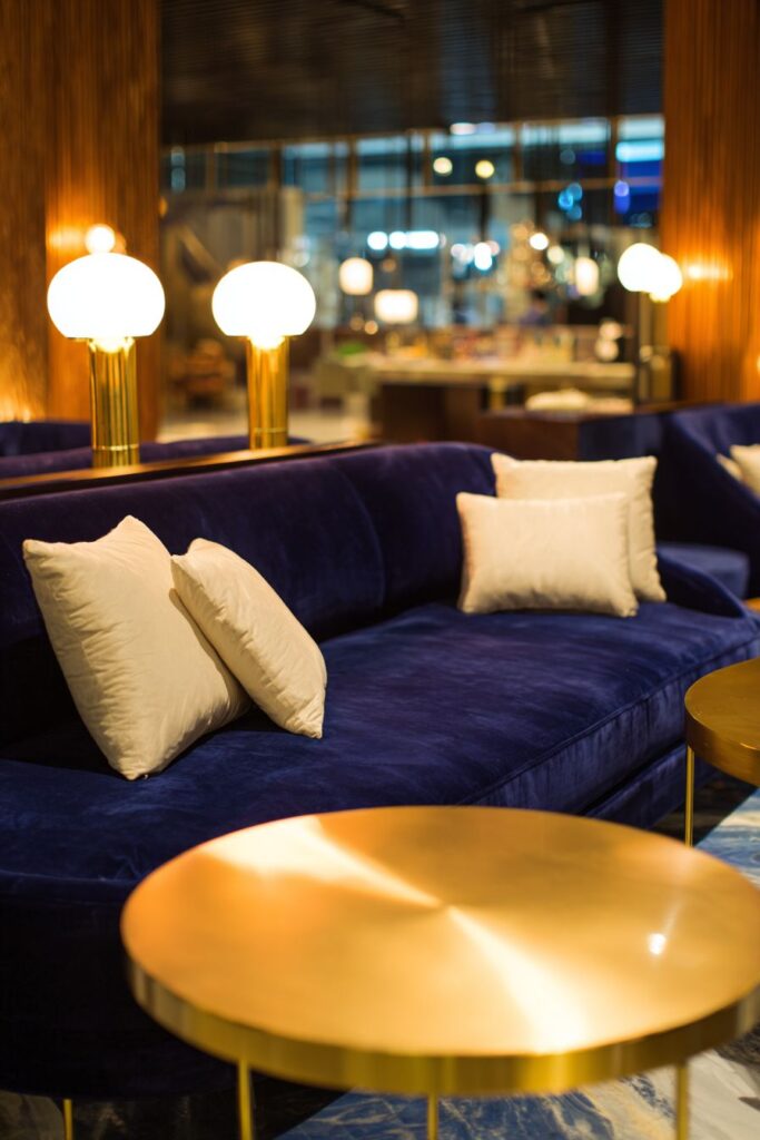 Deep Navy Velvet Sophistication