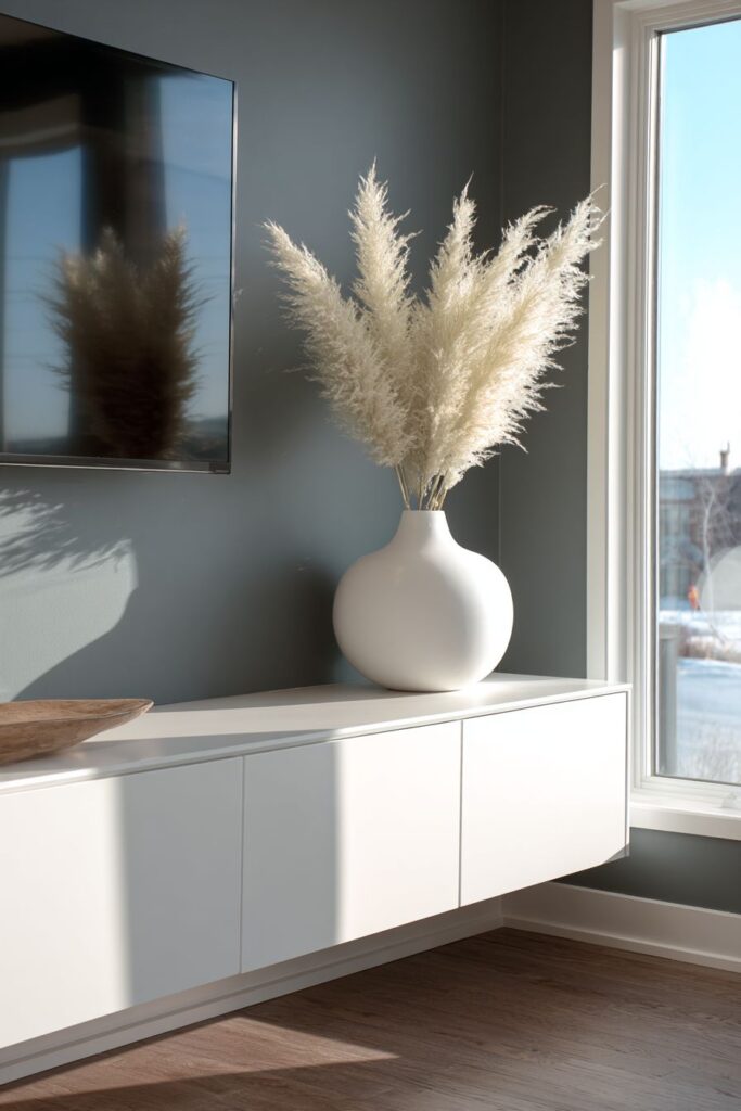 Floating Media Console Elegance