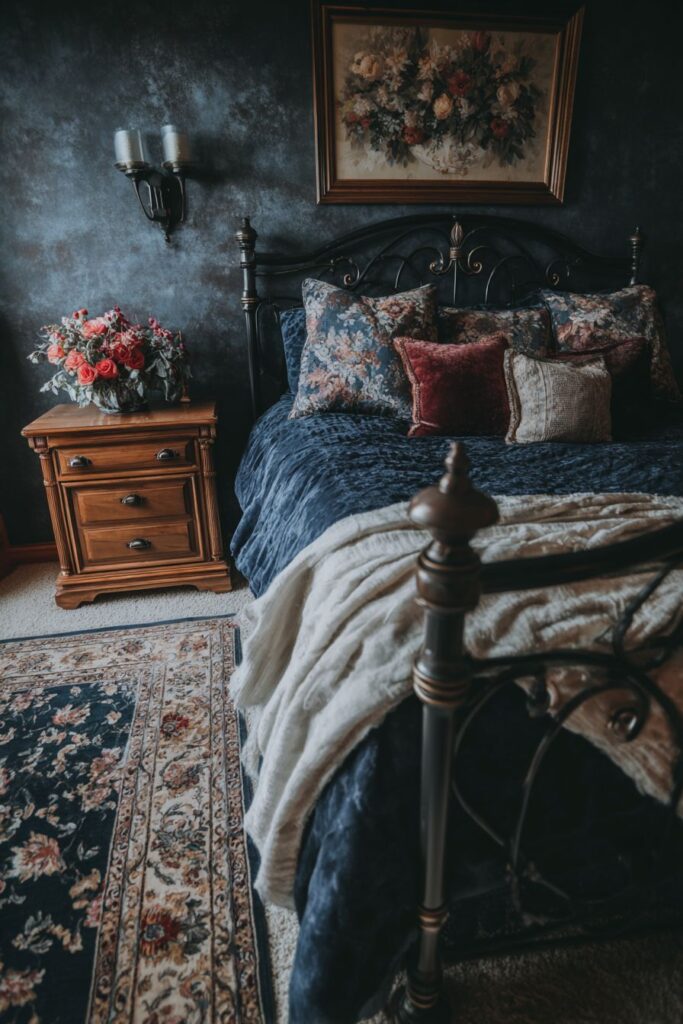 Wrought Iron Drama with Jewel-Toned Luxury