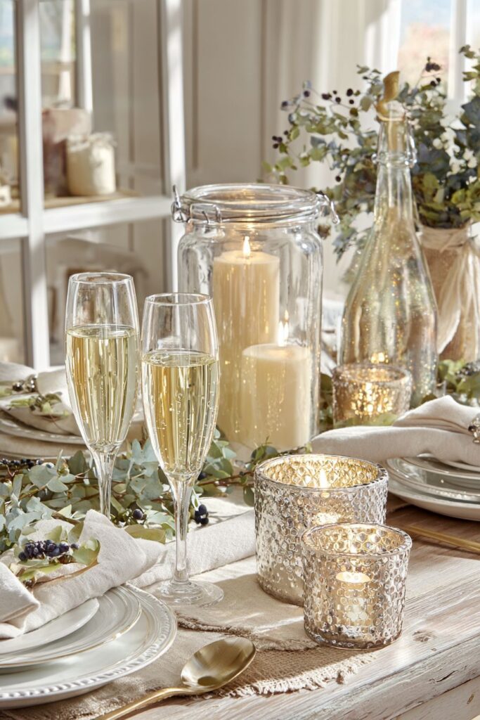 Elegant Dining Room Centerpiece Celebration