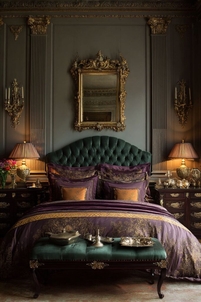 Emerald Elegance with Golden Accents