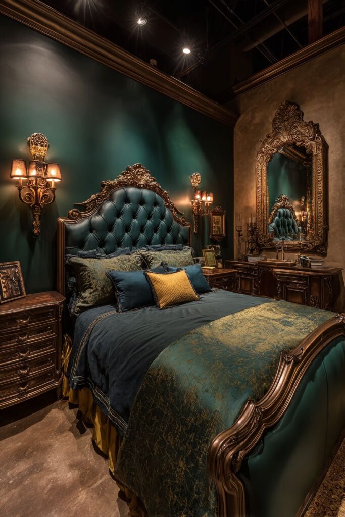 Emerald Elegance with Golden Accents