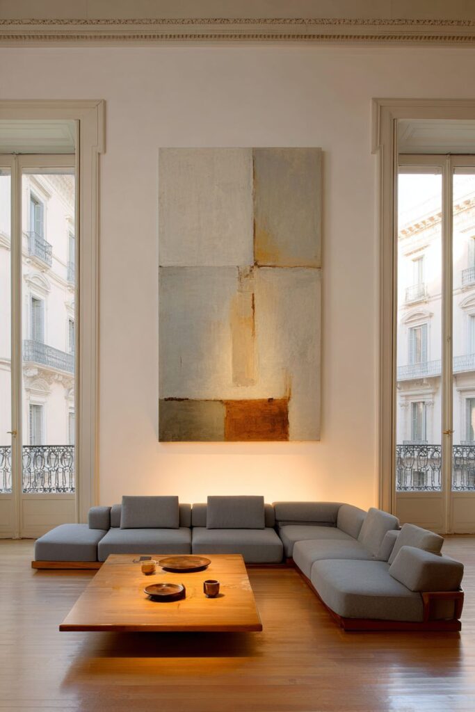 Streamlined Grey Sectional Sophistication