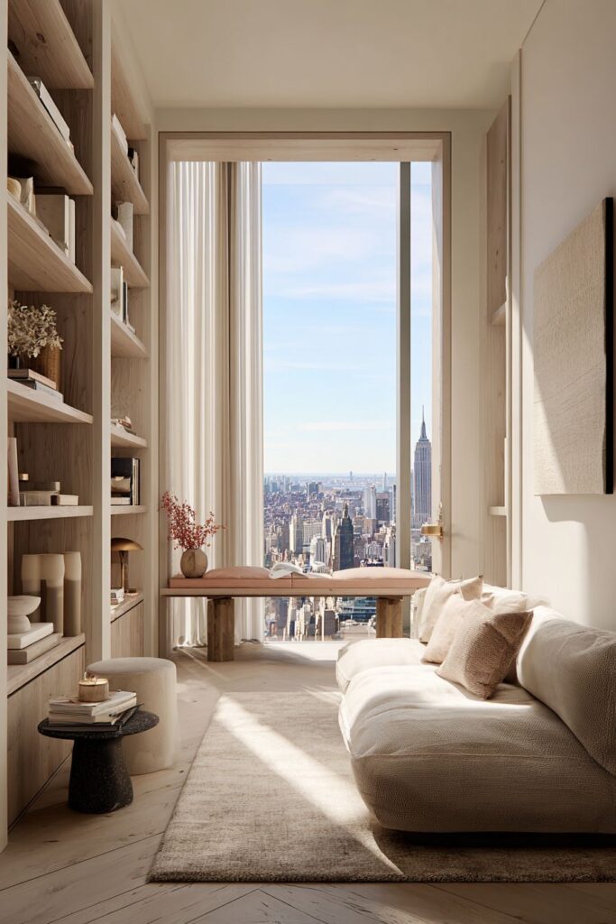 Vertical Storage with Floor-to-Ceiling Built-Ins