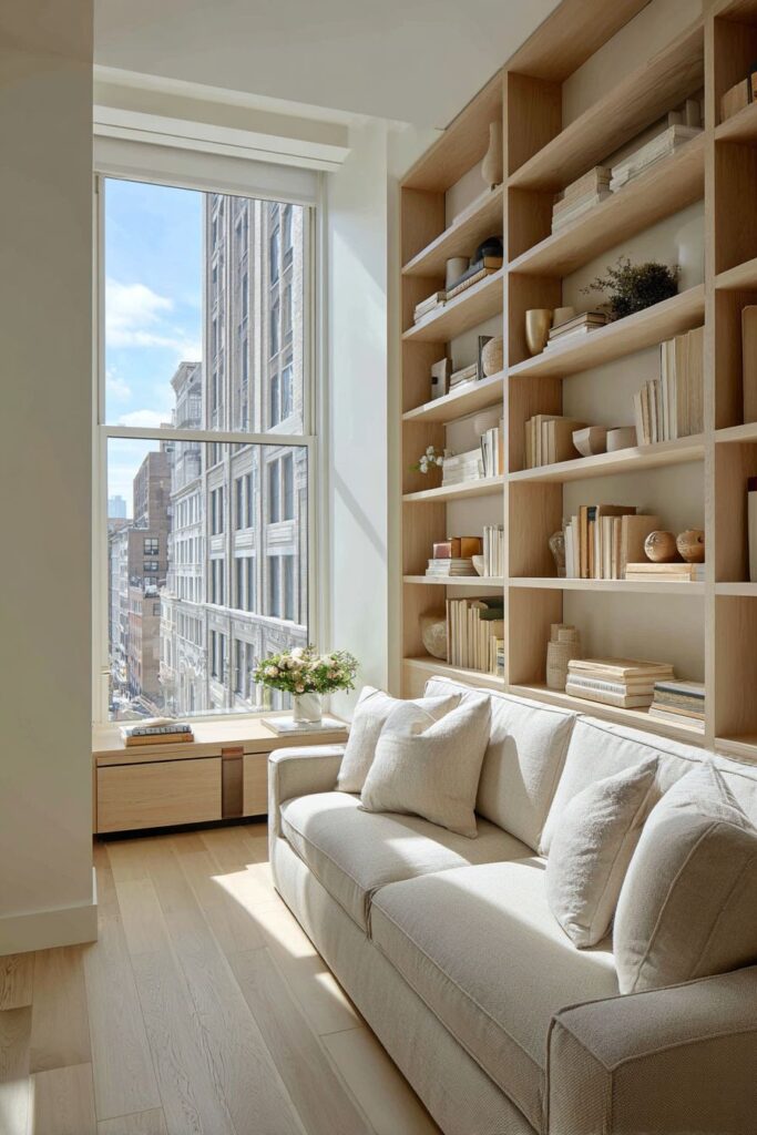 Vertical Storage with Floor-to-Ceiling Built-Ins