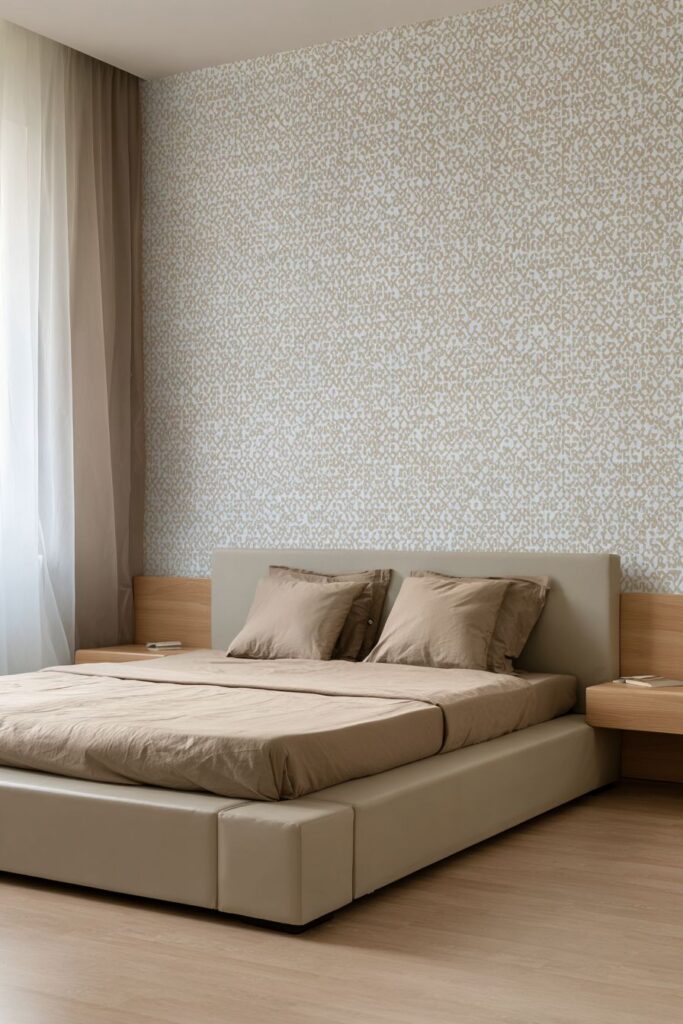 Modern Minimalist Sanctuary with Warm Greige Walls