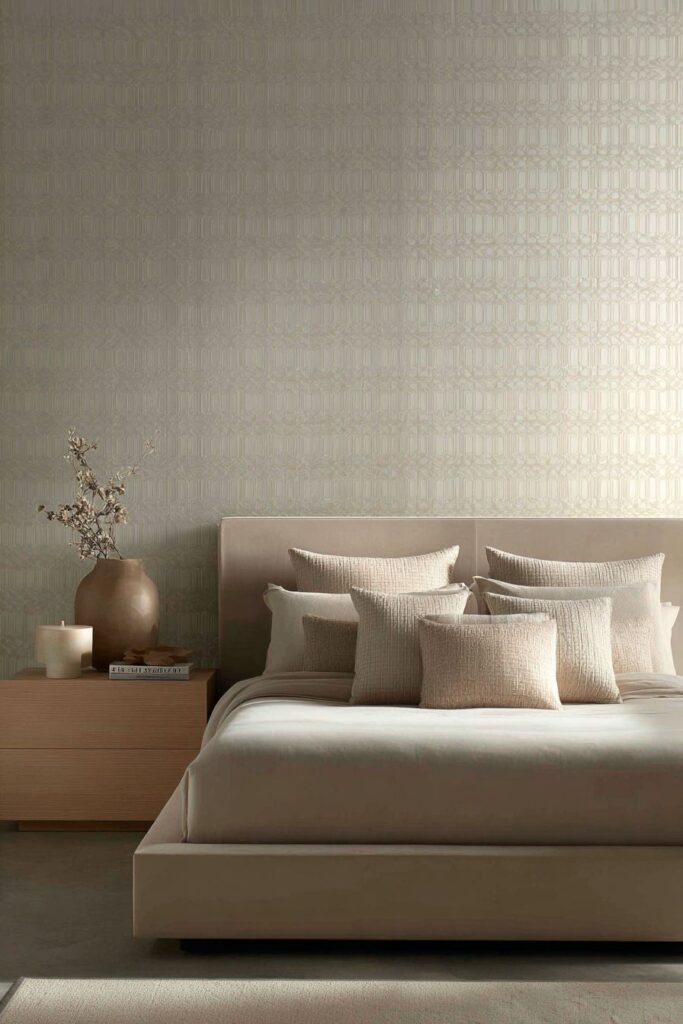 Modern Minimalist Sanctuary with Warm Greige Walls