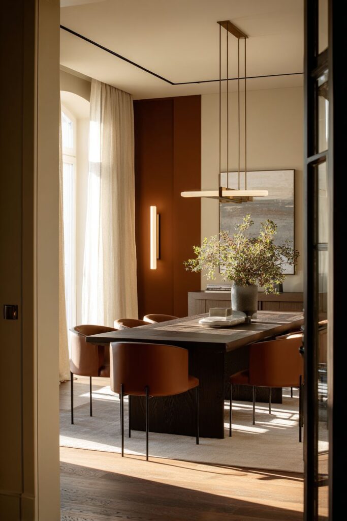 Sleek Modern Terracotta Sophistication