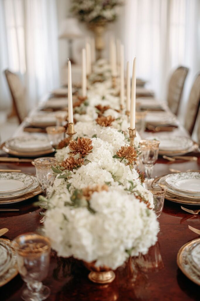 Elegant Formal Dining with Gold Accents
