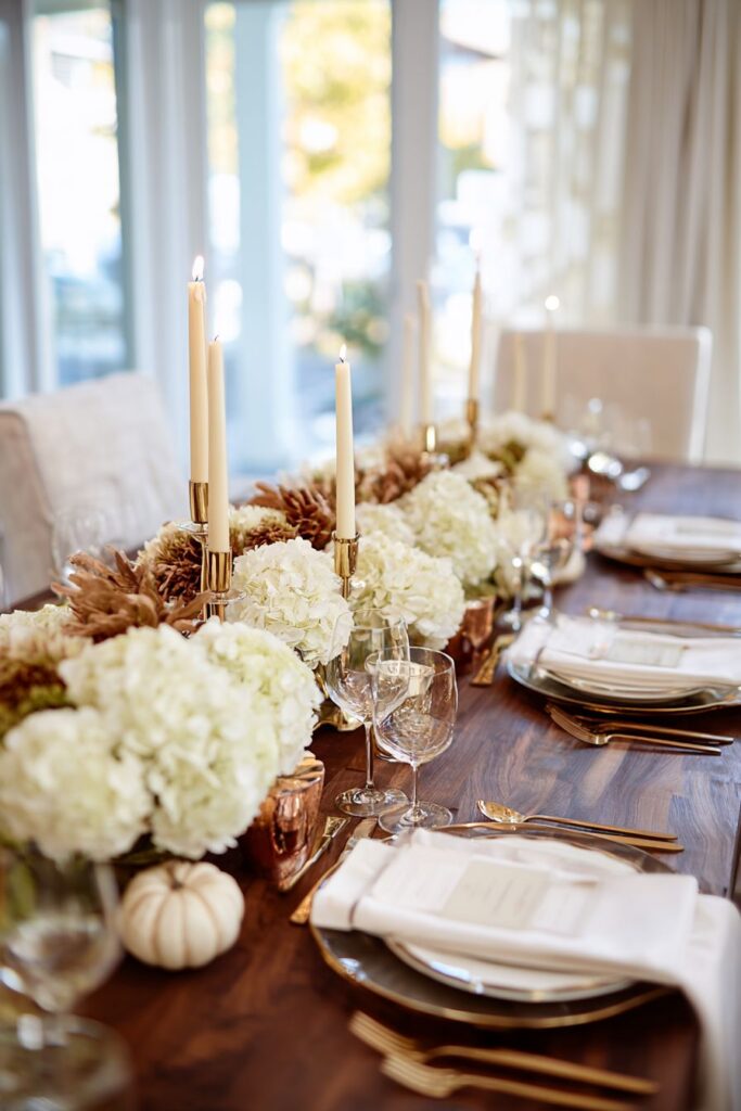 Elegant Formal Dining with Gold Accents