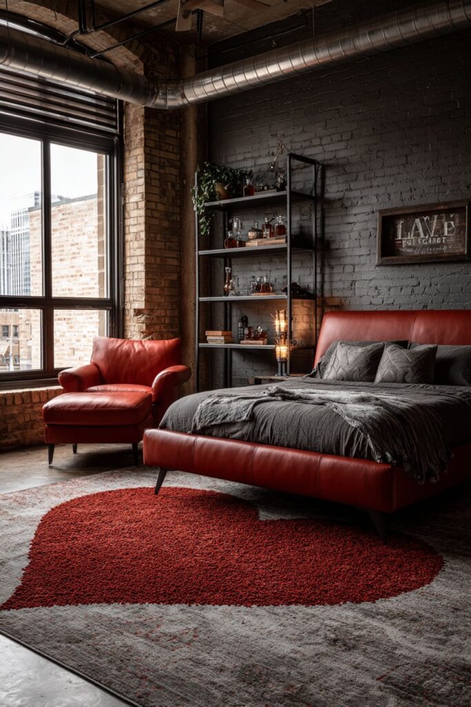 Industrial Romance with Exposed Brick Character