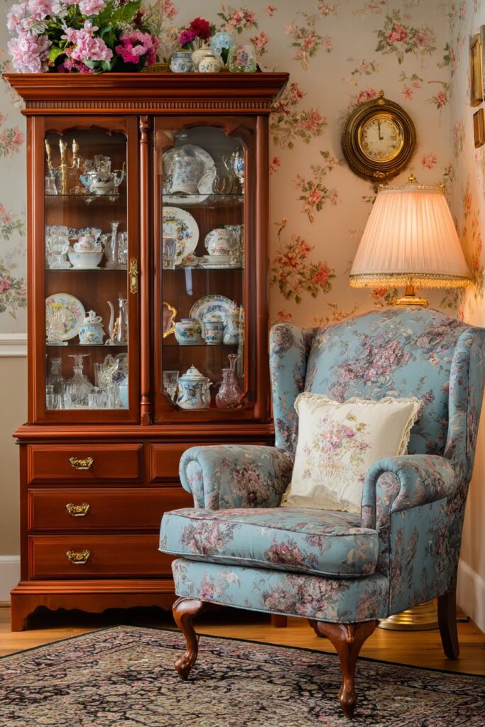 Mahogany Display Cabinet Nostalgia